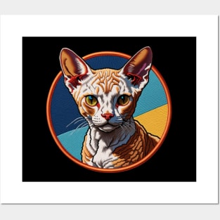 Devon Rex Embroidered Patch Posters and Art